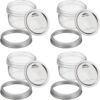 Wide Mouth Mason Jar 8 oz - (4 Pack)